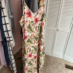 Floral Sleeveless Maxi Dress